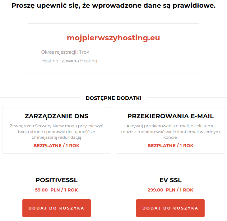 Zamawianie Biznes Hosting w Kru.pl