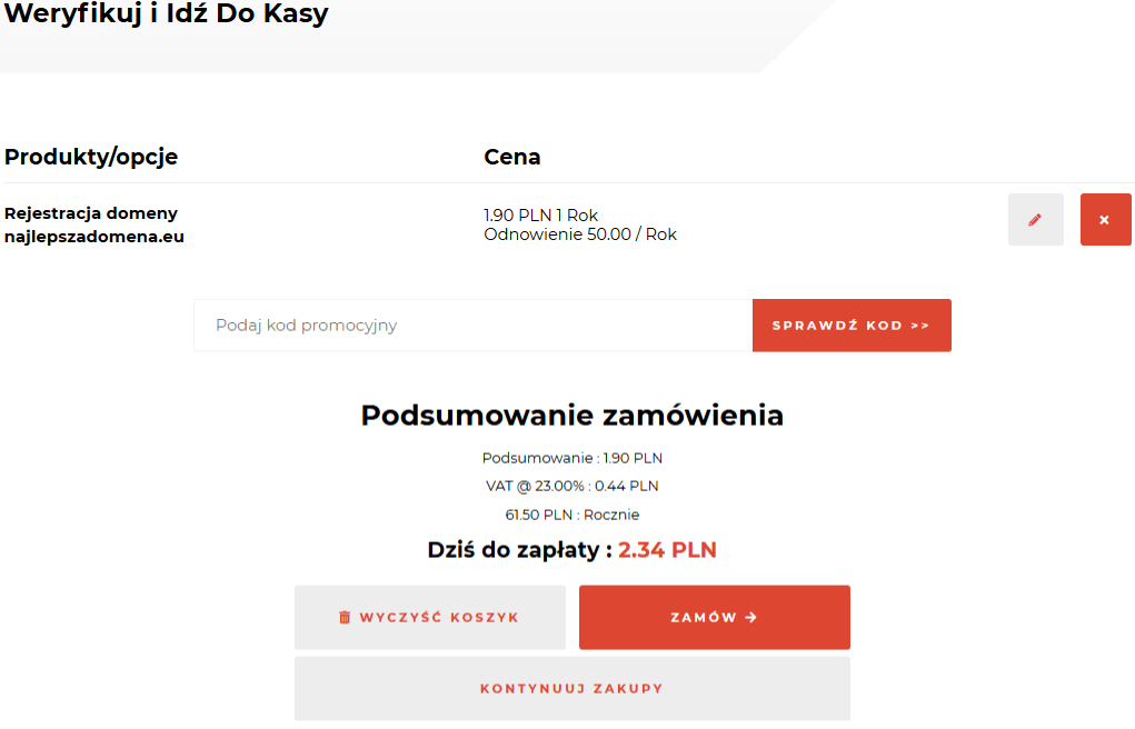 Rejestracja domeny w Kru.pl